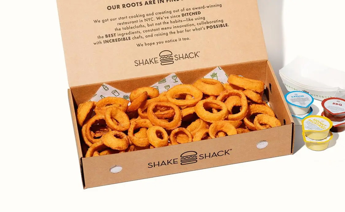 Catering Menu 4 Onion Ring Box - 6 Servings