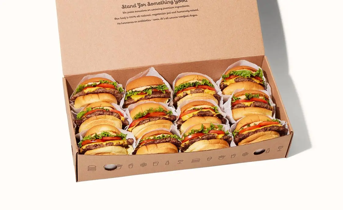Catering Menu 2 ShackBurger Box - 12 Servings