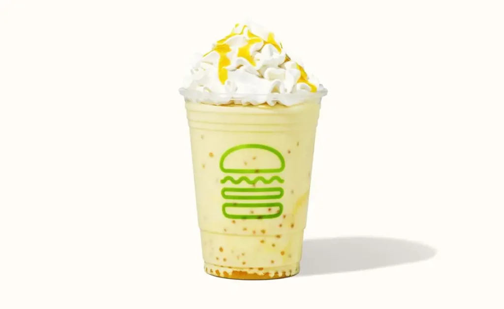 Shakes & Desserts 4 tropical mango shake with passionfruit popping boba